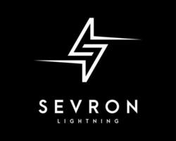 Letter S Lightning Electric Bolt Power Energy Storm Striking Fast Simple Monogram Vector Logo Design