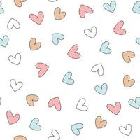 Seamless love heart design vector background. Seamless pattern on Valentine's day. The seamless texture with hart.