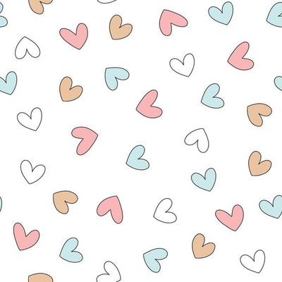 Seamless love heart design vector background. Seamless pattern on Valentine's day. The seamless texture with hart.