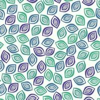 Leaves  pattern fabric seamless. Vector illustration of leaves seamless pattern. Floral organic background. Hand drawn leaf texture.