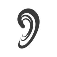 Hearing logo template vector