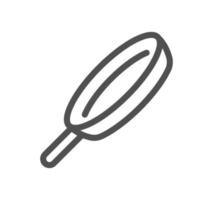 Grill related icon outline and linear vector. vector