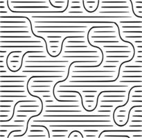 Black and white line patterns vector