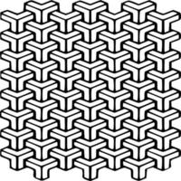 Black and white line patterns vector