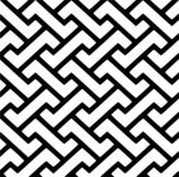 Black and white line patterns vector