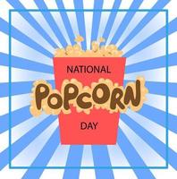 National Popcorn Day background. Vector illustration design.