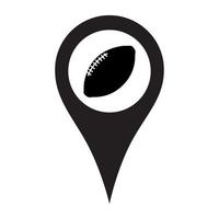 Vector icon of the stadium location and navigation. Vector illustration on a white background