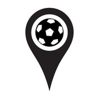 Vector icon of the stadium location and navigation. Vector illustration on a white background