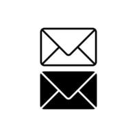 diseño de icono de sobre de correo electrónico, icono de correo electrónico de bandeja de entrada, icono de mensaje, icono de carta vector