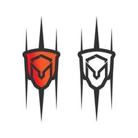 espartano y gladiador logo icono diseños vector conjunto