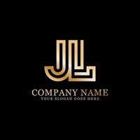 JL monogram logo inspirations, letters logo template vector