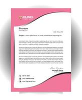 Modern letterhead design template vector