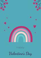 Valentines Day card design vector