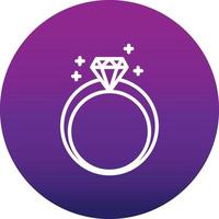 Diamond Ring Vector Icon