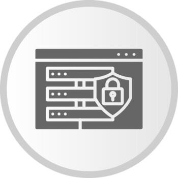 Database Security Vector Icon