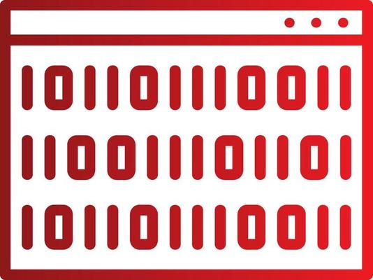 Binary Code Vector Icon