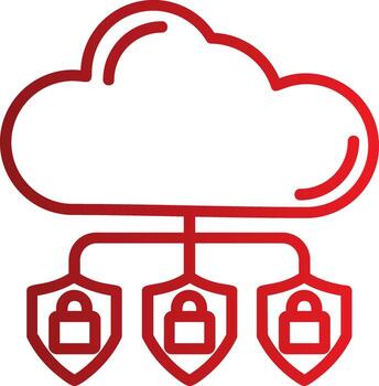 icono de vector de computación en la nube