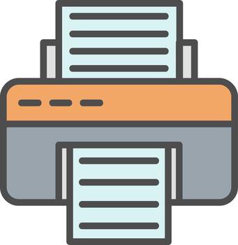 icono de vector de impresora