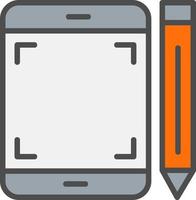 Pen Tablet Vector Icon