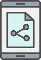 File Share Vector Icon