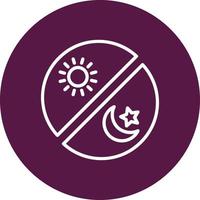 Day And Night Vector Icon