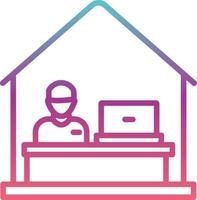 Work From Home Vector Icon