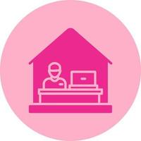 Work From Home Vector Icon