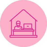 Work From Home Vector Icon