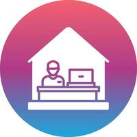 Work From Home Vector Icon