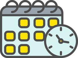 Time Table Vector Icon