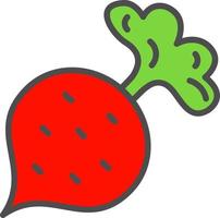 Radish Vector Icon