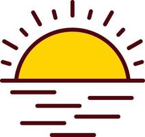 Sunset Vector Icon