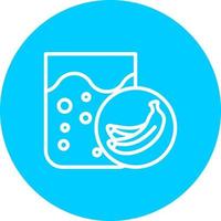 icono de vector de batido de plátano