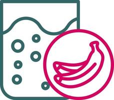 Banana Shake Vector Icon