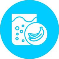 icono de vector de batido de plátano