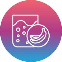 Banana Shake Vector Icon