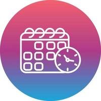 Time Table Vector Icon