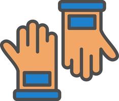 Hand Gloves Vector Icon