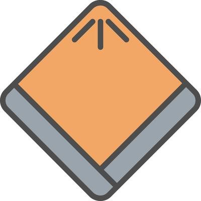 Handkerchief Vector Icon