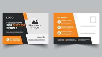 Corporate company postcard design template. EDDM postcard design template. Corporate Professional Event Card Design, Invitation Design vector