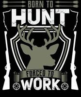 Vector hunting t shirt design