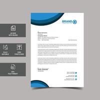 Corporate letterhead template vector