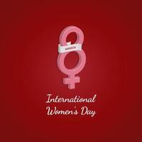 8 march Internasional women's day greeting vector