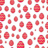 Seamless pattern with colorful Easter eggs. Vector illustration