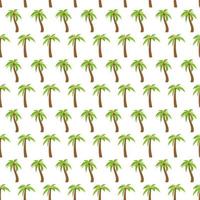 Seamless Pattern with palm trees. Colorful summer background. Vector illustration