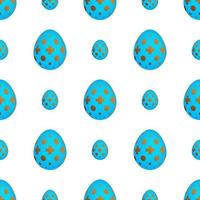 Seamless pattern with colorful Easter eggs. Vector illustration