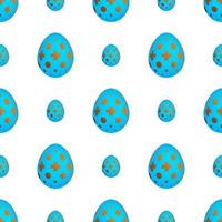 Seamless pattern with colorful Easter eggs. Vector illustration