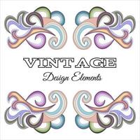 Calligraphic design elements and page decoration. Vintage floral elements for design. Vector decorative design elements.