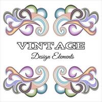 Calligraphic design elements and page decoration. Vintage floral elements for design. Vector decorative design elements.