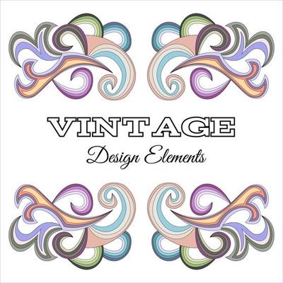 Calligraphic design elements and page decoration. Vintage floral elements for design. Vector decorative design elements.